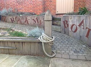 vintage style rusted metal letter by london garden trading