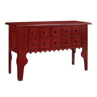 Madeline Chest, 30"Hx48"W, RED   Curio Cabinets