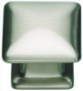 Atlas Homewares 322 BRN 1.25 Inch Alcott Square Knob from the Alcott Collection, Brushed Nickel   Cabinet And Furniture Knobs  