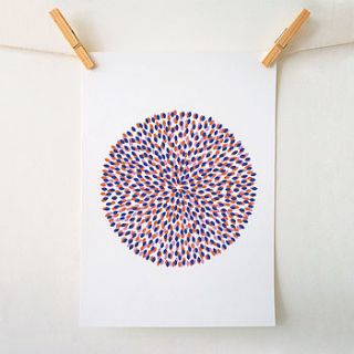 circular abstract print by sweet oxen