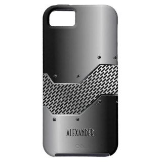 Dark Gray Tones Shiny Metallic Look iPhone 5 Cases