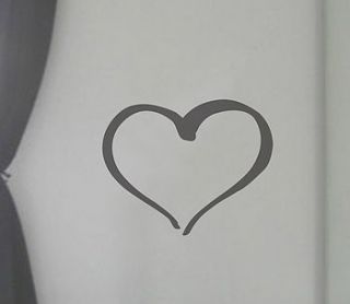 swirly heart wall sticker by nutmeg