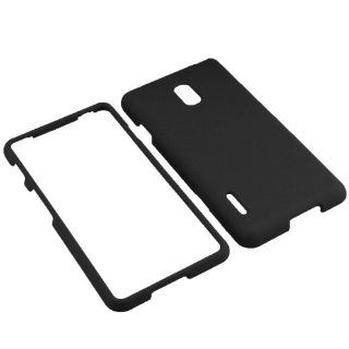 BW Hard Shield Shell Cover Snap On Case for Boost Mobile, U.S. Cellular LG Optimus F7 US780  Black Cell Phones & Accessories