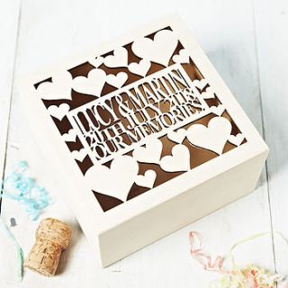 personalised anniversary keepsake box by sophia victoria joy
