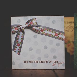 'you are the love of my life so far' card by i am nat