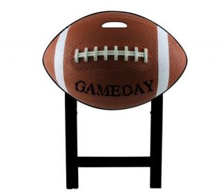 Evergreen Football Shaped TV Tray —