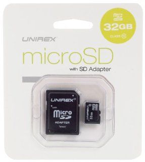 Unirex Micro SD Card with SD Adapter (MSD 325) Computers & Accessories