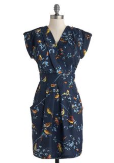 An Hour to Spare Dress in Birds  Mod Retro Vintage Dresses