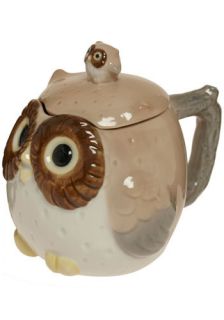 Owl Have a Small Tea Covered Mug  Mod Retro Vintage Kitchen