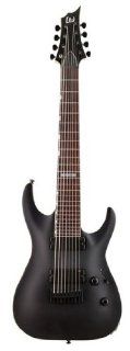 ESP H 338 LTD 8 String Electric Guitar Black Satin Musical Instruments