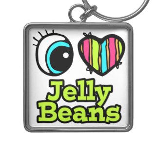 Bright Eye Heart I Love Jelly Beans Key Chains