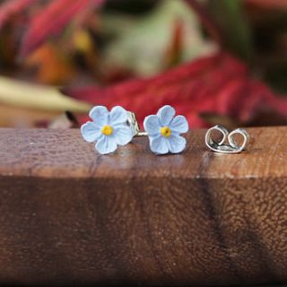 single forget me not earrings by good intentions