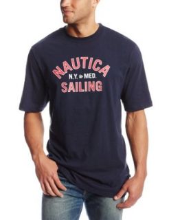 Nautica Men's Big Tall Short Sleeve Sailing Crew Neck Tee, Navy, 2X Large at  Mens Clothing store