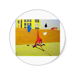 SFMOMA Calder's Big Krinkle Impressionist Painting Sticker