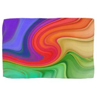 Rainbow Hippie Happiness Kitchen Towel