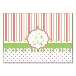Candy Shop Custom Chubby Business Card Templates