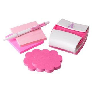 Pop Up Note Value Pack for Breast Cancer Awareness, with Dispenser, Pads, Pen (MMMPRO330BCA)  Sticky Note Pads 
