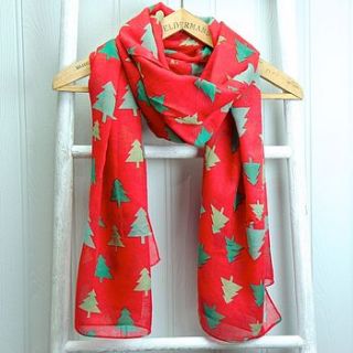 christmas tree scarf by lisa angel