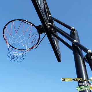 bee ball optimum basketball net by big game hunters