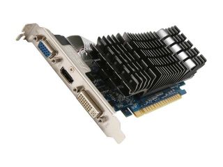 ASUS ENGT520 Silent/DI/1GD3(LP) GeForce GT 520 (Fermi) 1GB 64 bit DDR3 PCI Express 2.0 x16 HDCP Ready Low Profile Ready Video Card