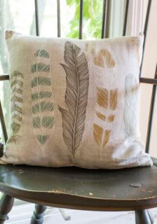 Ties the Plume Together Pillow  Mod Retro Vintage Decor Accessories
