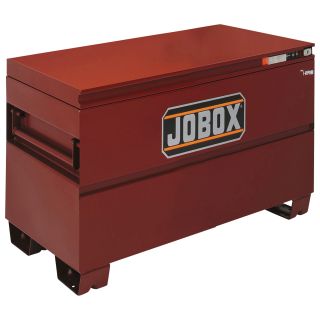 Jobox 48in. Heavy-Duty Steel Chest — Site-Vault Security System, 24.3 Cu. Ft., 48in.W x 30in.D x 33 3/8in.H, Model# 1-656990  Jobsite Boxes