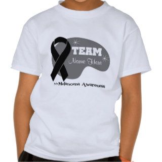 Personalized Team Name   Melanoma Shirt