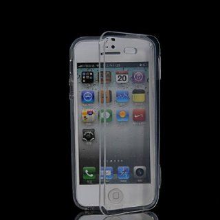 CASEPRADISE Flip Cover Wallet Soft Gel Flexible TPU Silicone Back Shell Case For Apple Iphone 5 5G 5S Clear Cell Phones & Accessories