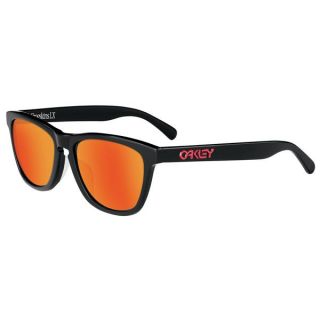 Oakley Frogskins LX Sunglasses Matte Black/Ruby Iridium Lens