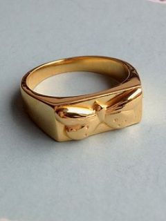 butterfly signet ring by becca jewellery