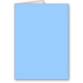 Plain Light Blue Background. Greeting Card