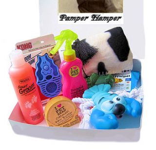 dog pamper hamper for boys by bijou gifts
