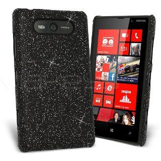 Celicious Black Fine Sparkle Glitter Back Cover Case for Nokia Lumia 820 Cell Phones & Accessories