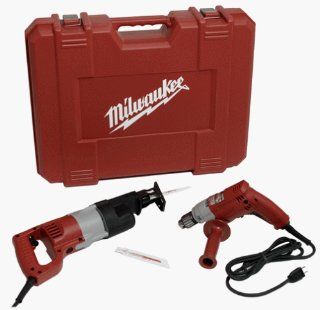 Milwaukee 6509 24 Combo Kit with 3/8 Inch Magnum Drill and Sawzall   Power Tool Combo Packs  