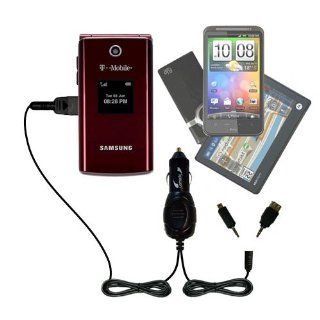 Double Port Micro Gomadic Car / Auto DC Charger suitable for the Samsung SGH T339   Charges up to 2 devices simultaneously with Gomadic TipExchange Technology Electronics
