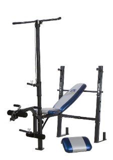 Marcy Classic MCB 347 Standard Bench with Lat Bar  Standard Weight Benches  Sports & Outdoors