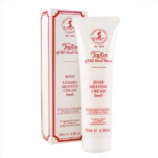 Rose Shaving Cream Tube 75ml shave cream by Taylor of Old Bond Street Health & Personal Care