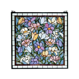 Tiffany Floral Nouveau Sugar Magnolia Stained Glass Window