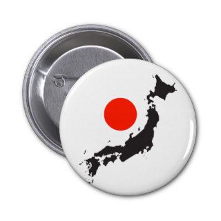 Japan map outline and circle pin