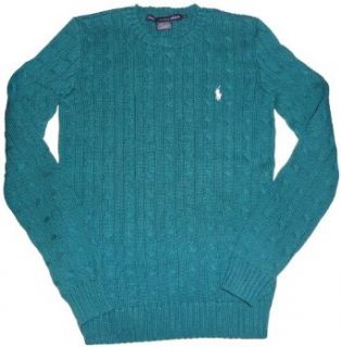 Women's Ralph Lauren Sport Sweater Turquoise (Large) Pullover Sweaters