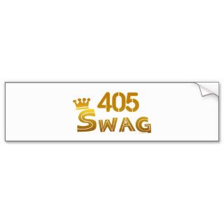 405 Oklahoma Swag Bumper Stickers