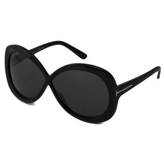 Tom Ford Women's TF0226 Margot Rectangular Black Sunglasses Tom Ford Designer Sunglasses