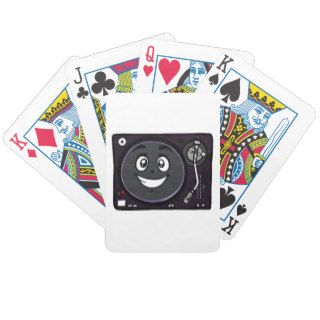 Happy DJ Turntable Cartoon Playing Cards