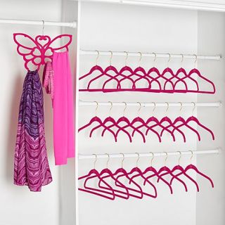 Joy Mangano Huggable Hangers 25 piece Set with Butterfly Hanger   Brass