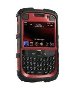 Ballistic HA0433 M355 Hard Core [HC] 5 Layer Case for BlackBerry Curve 2 and 3   1 Pack   Retail Packaging   Black/Red Cell Phones & Accessories