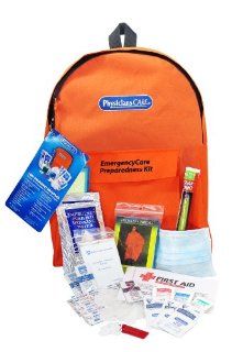 PhysiciansCare Emergency Preparedness First Aid Backpack, Contains 43 Pieces Health & Personal Care