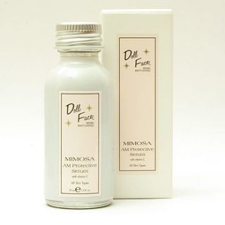 'mimosa' protective serum by doll face natural beauty cocktails