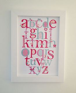 child's alphabet artwork by jg artwork