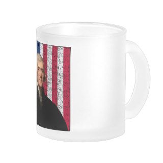 President Jefferson and The American Flag Coffee Mugs