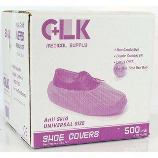 Blue Anti Skid Shoe Covers (Case of 500) CLK Protective Apparel